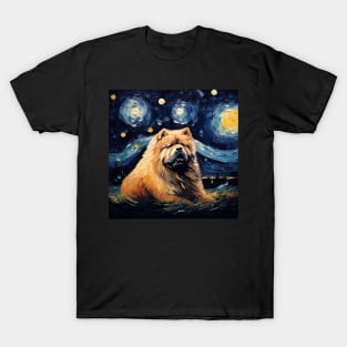 Chow Chow Painted by Vincent Van Goh T-Shirt